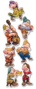 Disney Seven Dwarves Dimensional Stickers