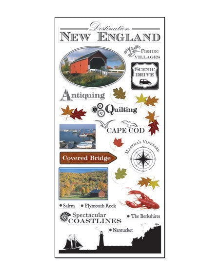 New England Jumbo Stickers