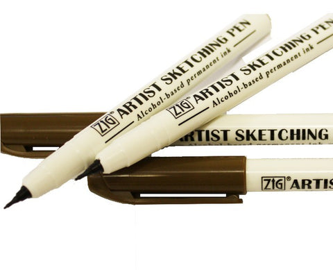 Zig Artist Sketching Pen Sepia