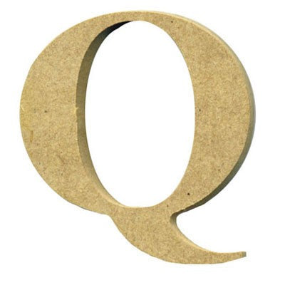 Wooden Letter Q