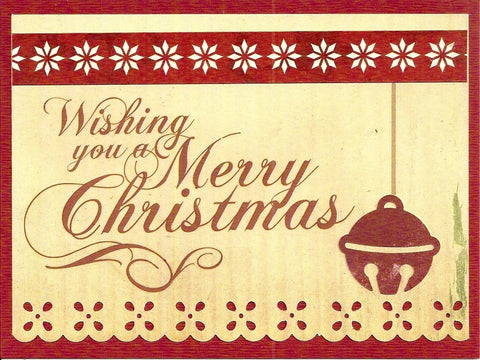Merry Christmas Eyelet Card