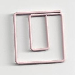 Square Clip Baby Pink
