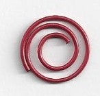 Mini Spiral Clip Red