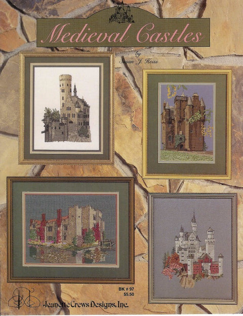Medieval Castles Cross-stitch Pattern Book