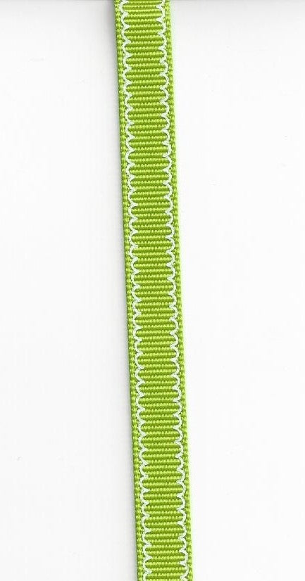 Summer Stitched Ribbon Green