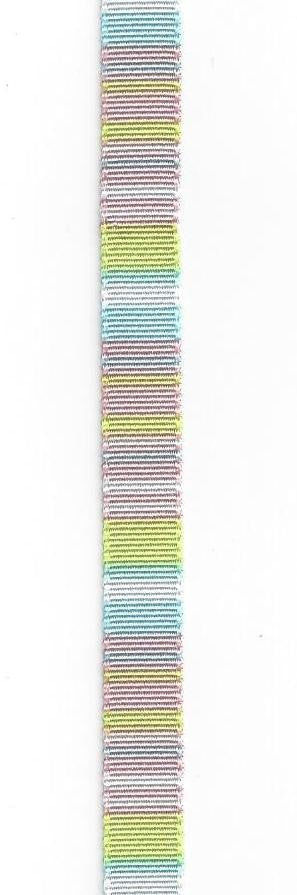 Eggshell Blue, Pink and Lime Stripe Ribbon