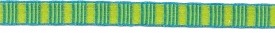 Lime & Turquoise 10mm Ribbon