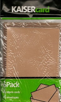 Metallic Bronze Card & Envelope 6 Pack
