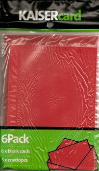 True Red Card & Envelope 6 Pack