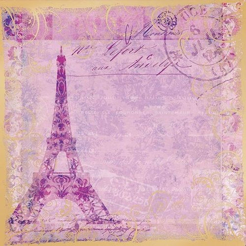 Mon Ami Eiffel Tower Gold Foil Paper