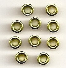 20 Round Brass Metallic Eyelets