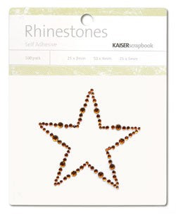 Rhinestones Star Copper