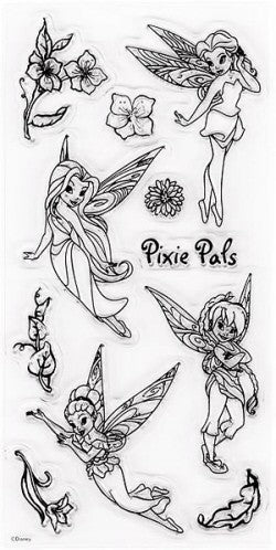 Disney Tinkerbell Fairies Clear Stamp Set
