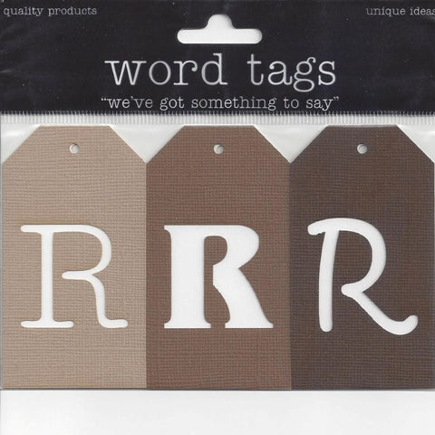 Deluxe Cuts Letter Tags R (Browns)