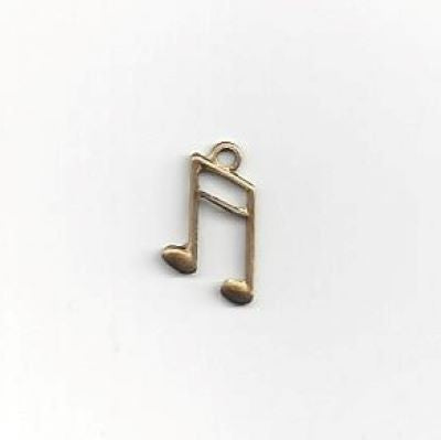 Gold Music Notes Charm