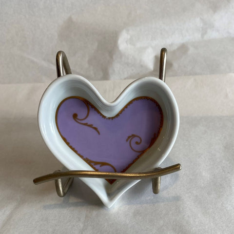 Christian Lacroix Follement Purple Heart-shaped Trinket Dish