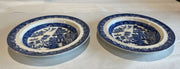 Two Antique Wedgwood Willow Plates