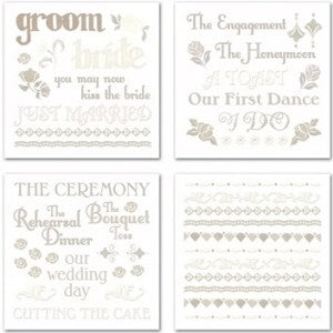 Forever Yours Wedding Swatch Pack Rub-ons