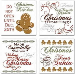 Christmas in the Kitchen Swatch Pack Rub-ons