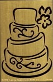 Lasting Impressions Wedding Cake Brass Template