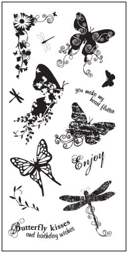 Fiskars Clear Stamps Butterfly Magic
