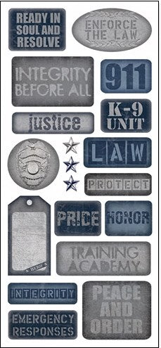 Police Jumbo Stickers