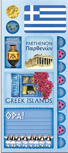 Barb Tourtillotte Greece Jumbo Stickers