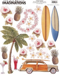 Creative Imaginations Vintage Hawaii Stickers
