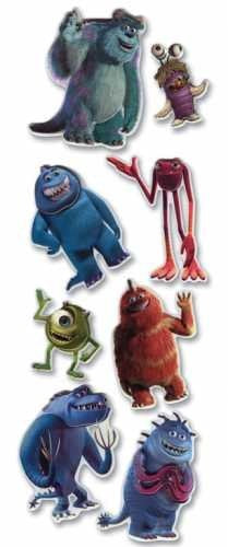 Disney Monsters Inc Dimensional Stickers