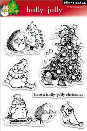 Penny Black Holly-Jolly Clear Stamps