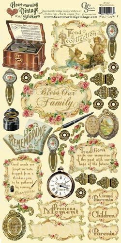 Crafty Secrets Fond Recollections Stickers