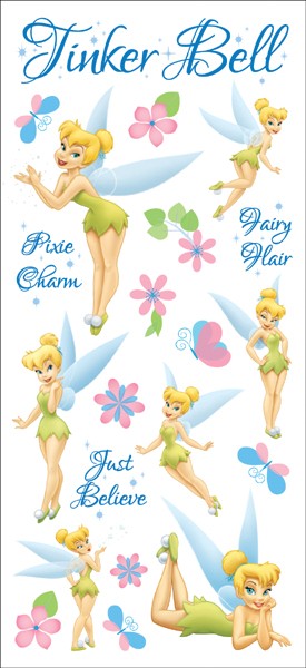Disney Tinker Bell Glitter Stickers