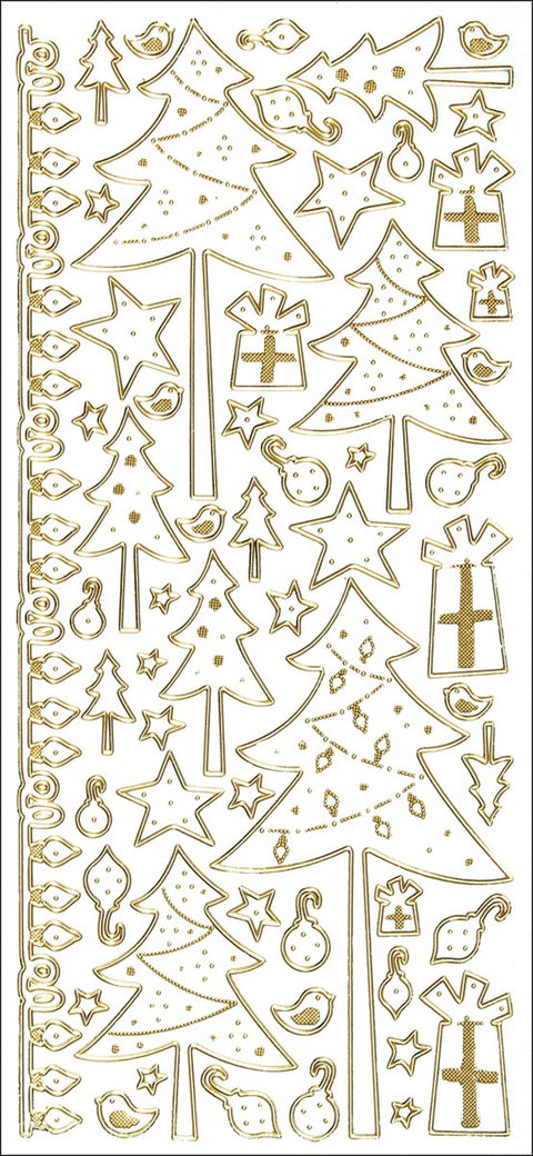 Dazzles Stitched Christmas Tree Stickers