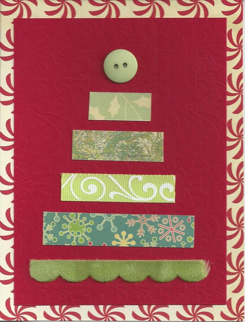 Jolly by Golly Ribbon Tree Example Card