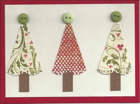 Authentique Christmas Tree Card Example