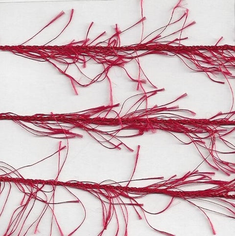 Claret Red Feathers Fibre