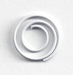 Mini Spiral Clip White