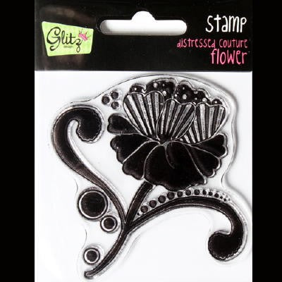 Distressed Couture Flower Stamp