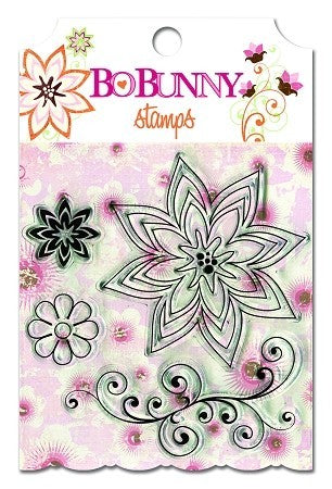 Vicki B Clear Flower Stamps