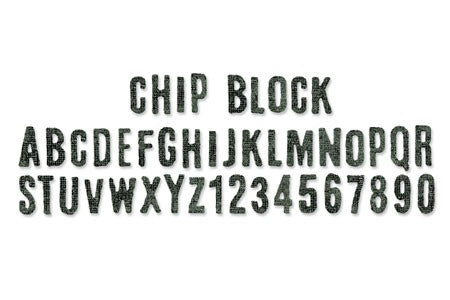 Sizzix Chip Block Alphabet