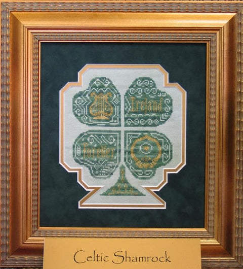 Celtic Shamrock Cross-stitch Pattern