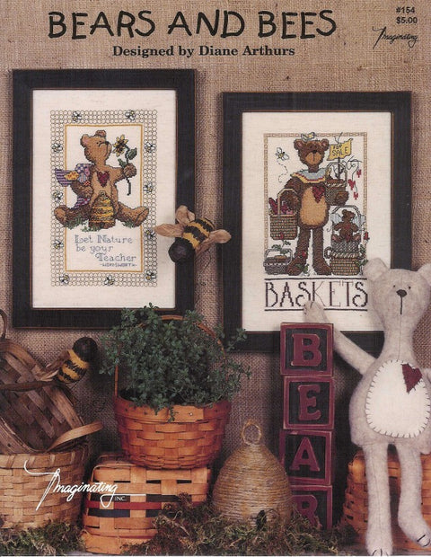 Bears and Bees Cross-stitch Pattern