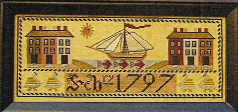 1797 Ship Sampler Cross-stitch Pattern