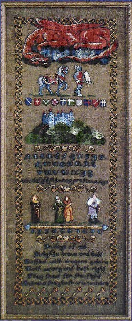 Medieval Sampler Cross-stitch Pattern