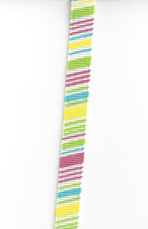 Summer Diagonal Stripe Ribbon