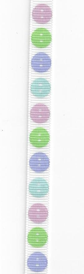 Spring Pastel Buttons Ribbon