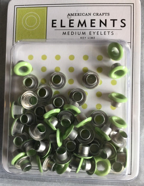 Elements Medium Eyelets Key LIme