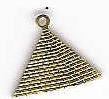 Gold Pyramid Charm