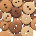 20 Root Beer Bazzill Buttons