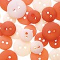 20 Orange Bazzill Buttons